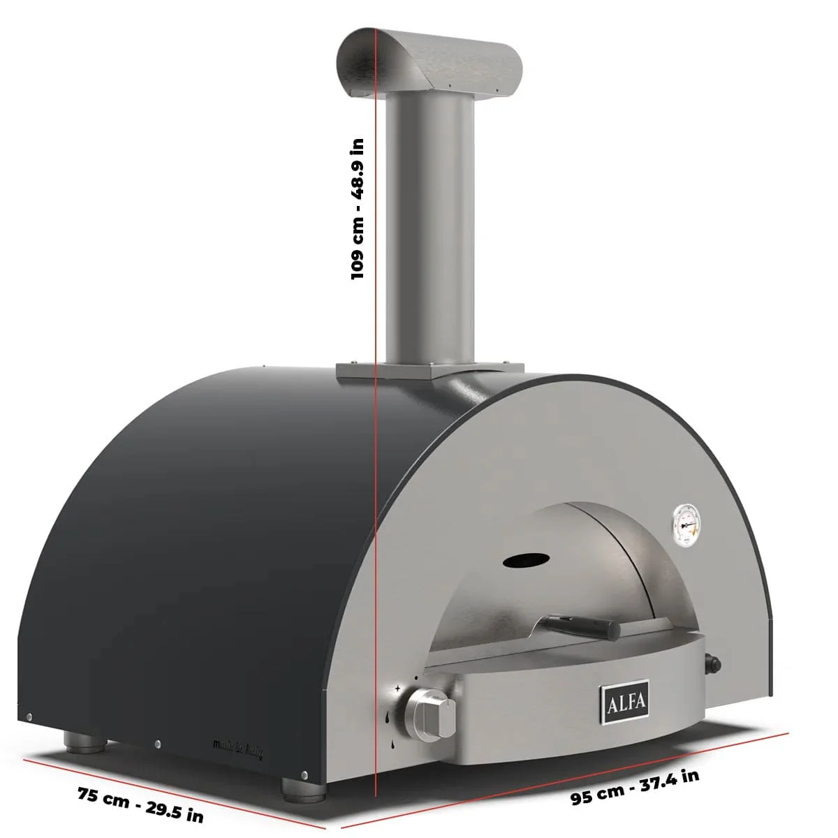 Alfa Classico 2 Pizze Gas-Fired Pizza Oven - Image 2