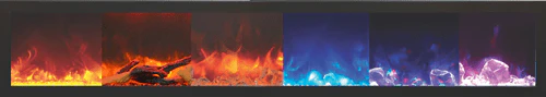 Amantii Panorama Deep Extra Tall 72 Indoor / Outdoor Built-in Electric Fireplace - Image 5