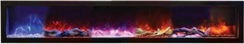Amantii Panorama Deep Extra Tall 72 Indoor / Outdoor Built-in Electric Fireplace - Image 6