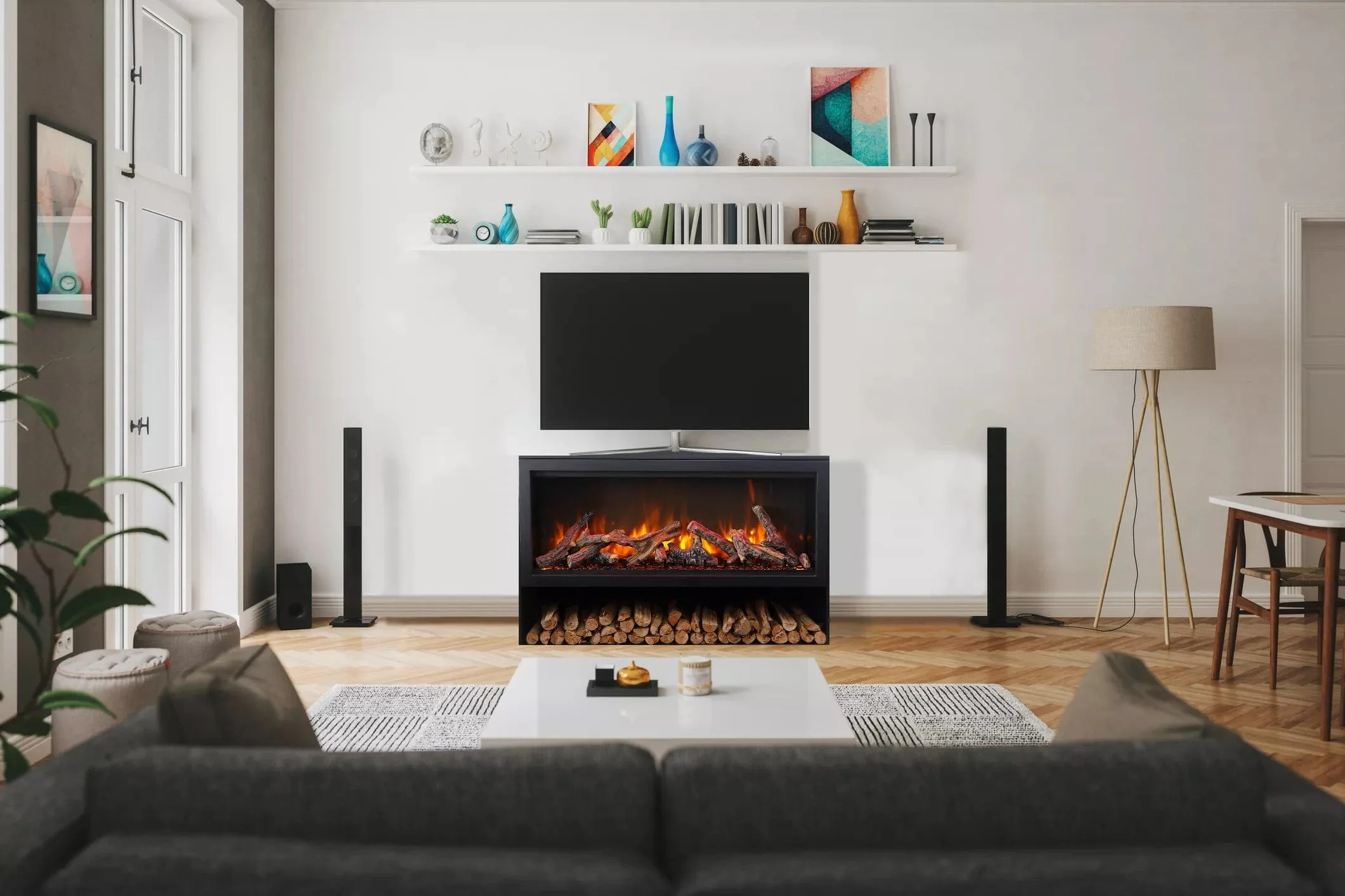 Amantii Pedestal Display (TRD-33) - TRD-33-BLK-PDS - Image 3