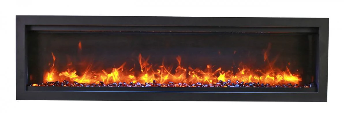 Amantii Symmetry Bespoke 50 Indoor / Outdoor Built-in Electric Fireplace