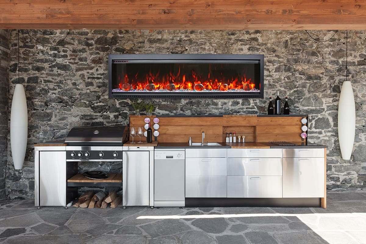 Amantii Symmetry Bespoke 74 Indoor / Outdoor Built-in Electric Fireplace - Image 4