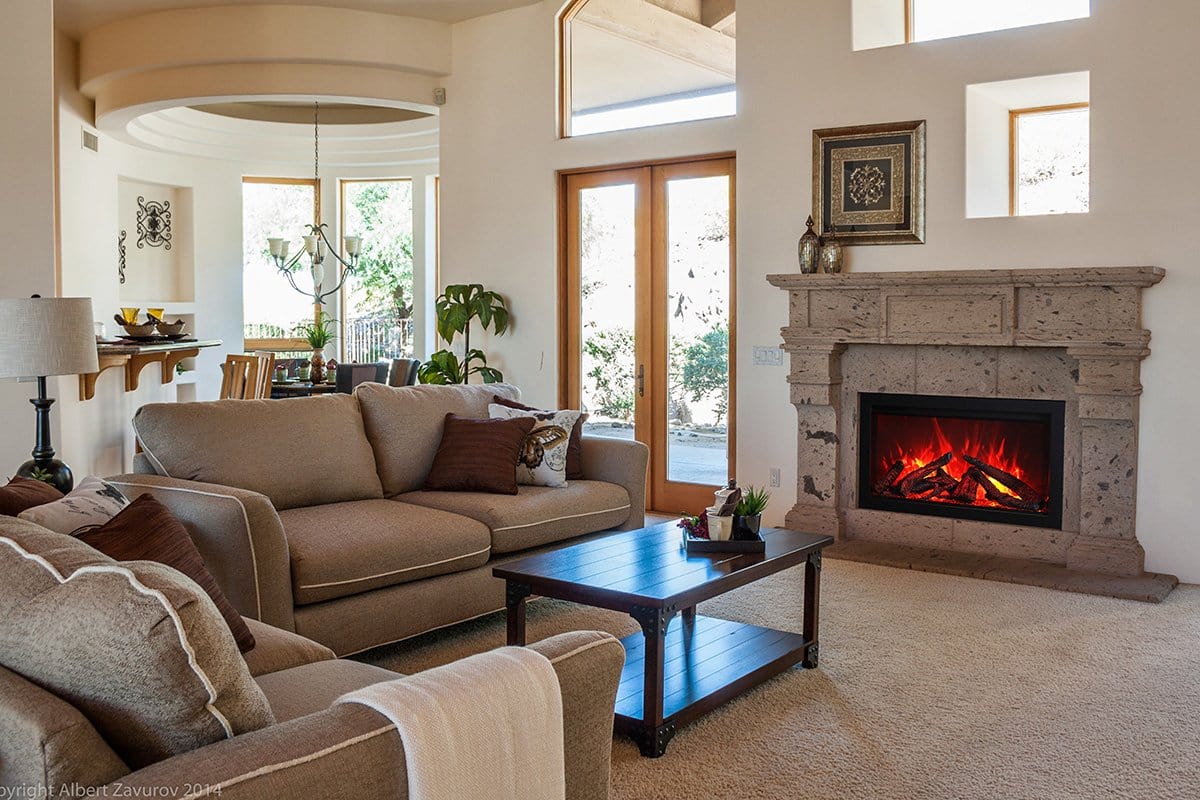 Amantii Traditional Series 44 Indoor / Outdoor Electric Fireplace Insert - Image 3