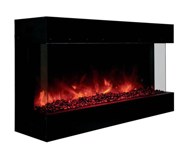Amantii Tru-View Deep 60 3-Sided Built-In Electric Fireplace - Image 2