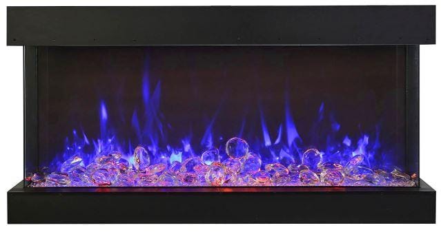 Amantii Tru-View Extra Tall 40 3-sided Indoor / Outdoor Electric Fireplace