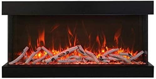 Amantii Tru-View Extra Tall 50 3-sided Indoor / Outdoor Electric Fireplace - Image 2