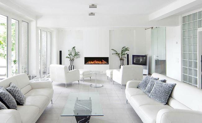 Amantii Tru-View Slim 40 3-sided Indoor / Outdoor Electric Fireplace - Image 10