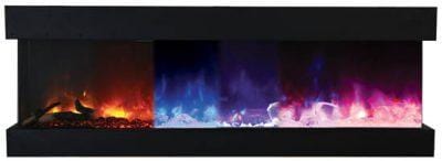 Amantii Tru-View Slim 60 3-sided Indoor / Outdoor Electric Fireplace - Image 8