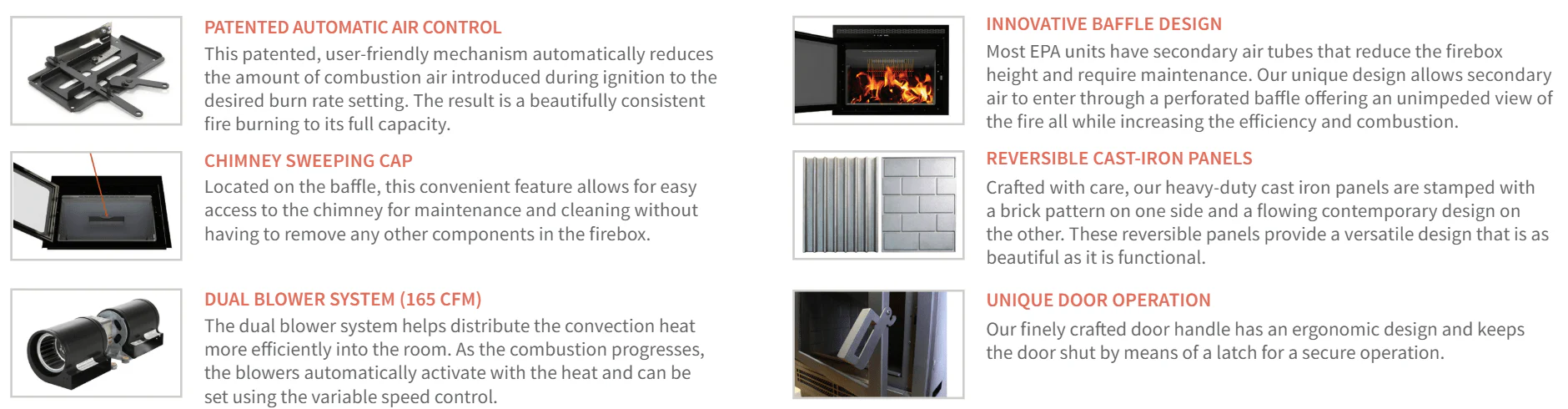 Ambiance Astra 18 Built-In Wood Fireplace - Image 5