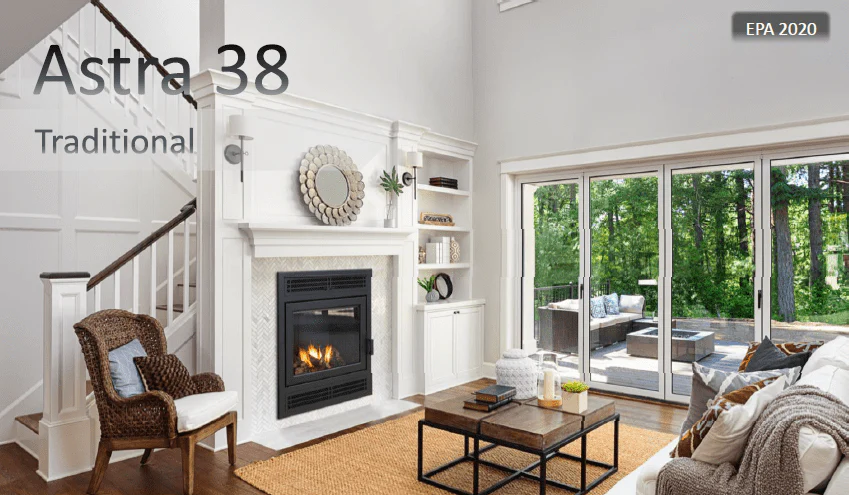 Ambiance Fireplaces Astra 38 Wood Fireplace - Image 2
