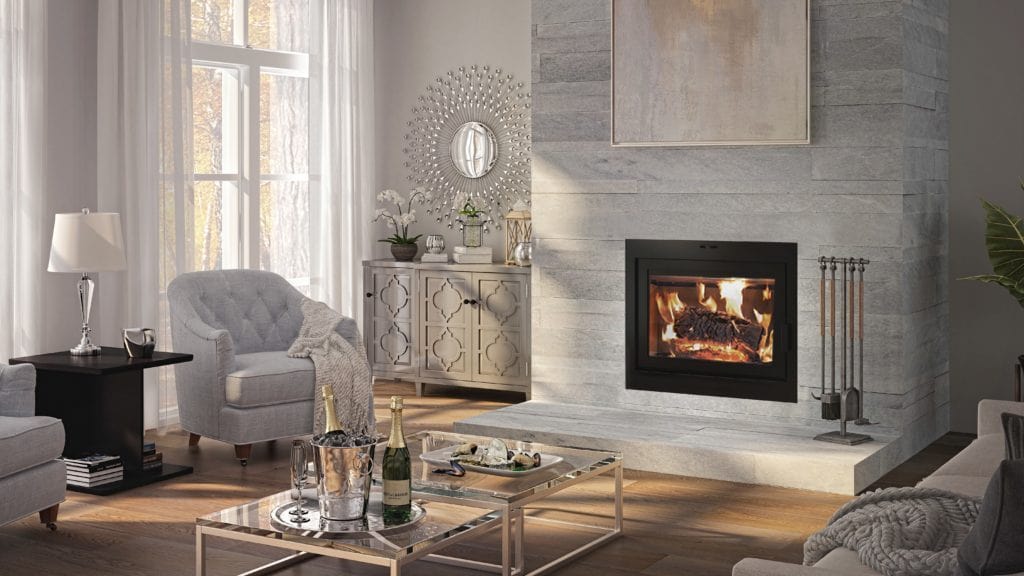 Ambiance Fireplaces Elegance 40 Wood Fireplace (Rectangular Door) - Image 3