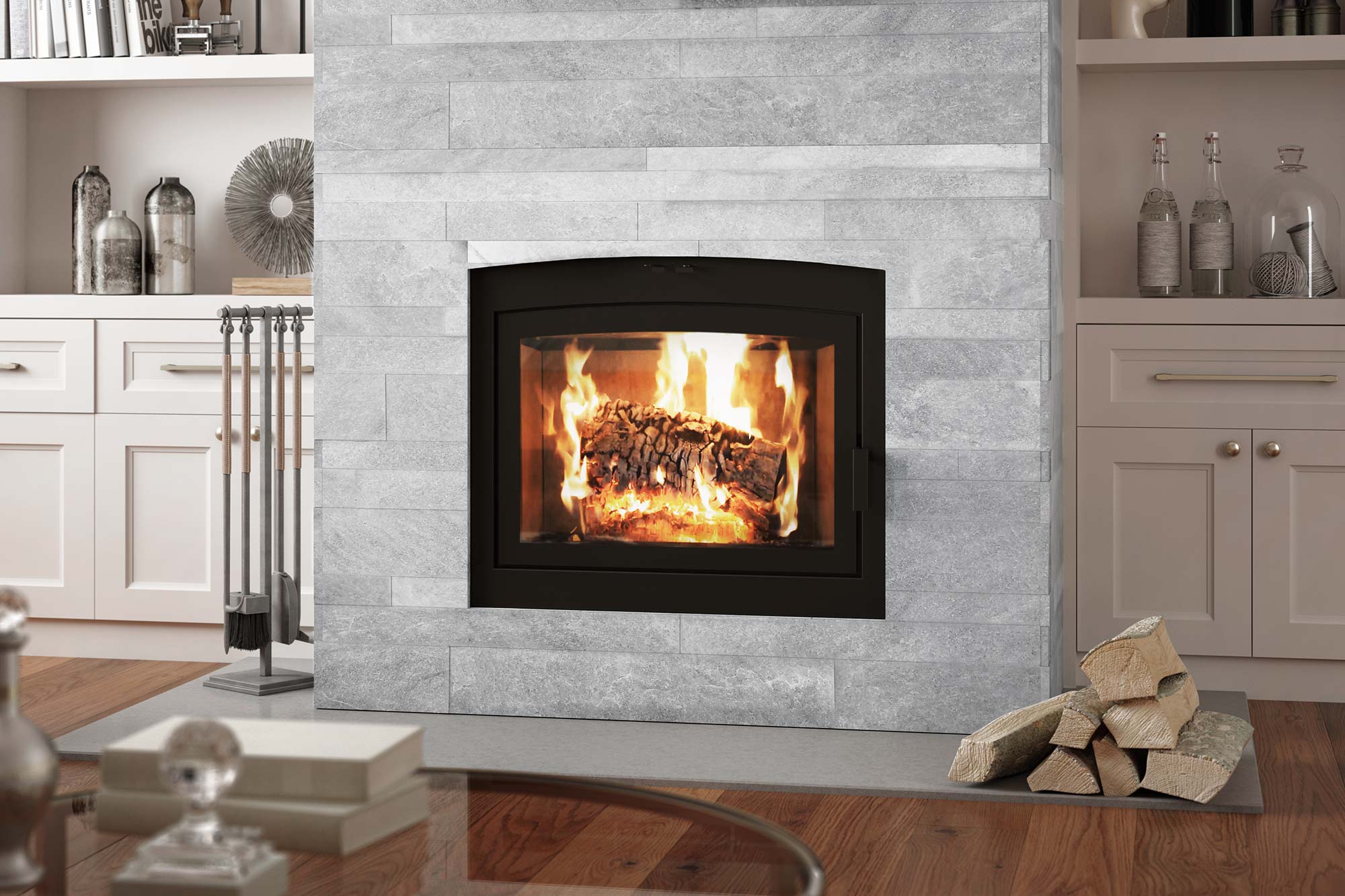 Ambiance Fireplaces Elegance 42 Wood Fireplace (Arched Door) - Image 2