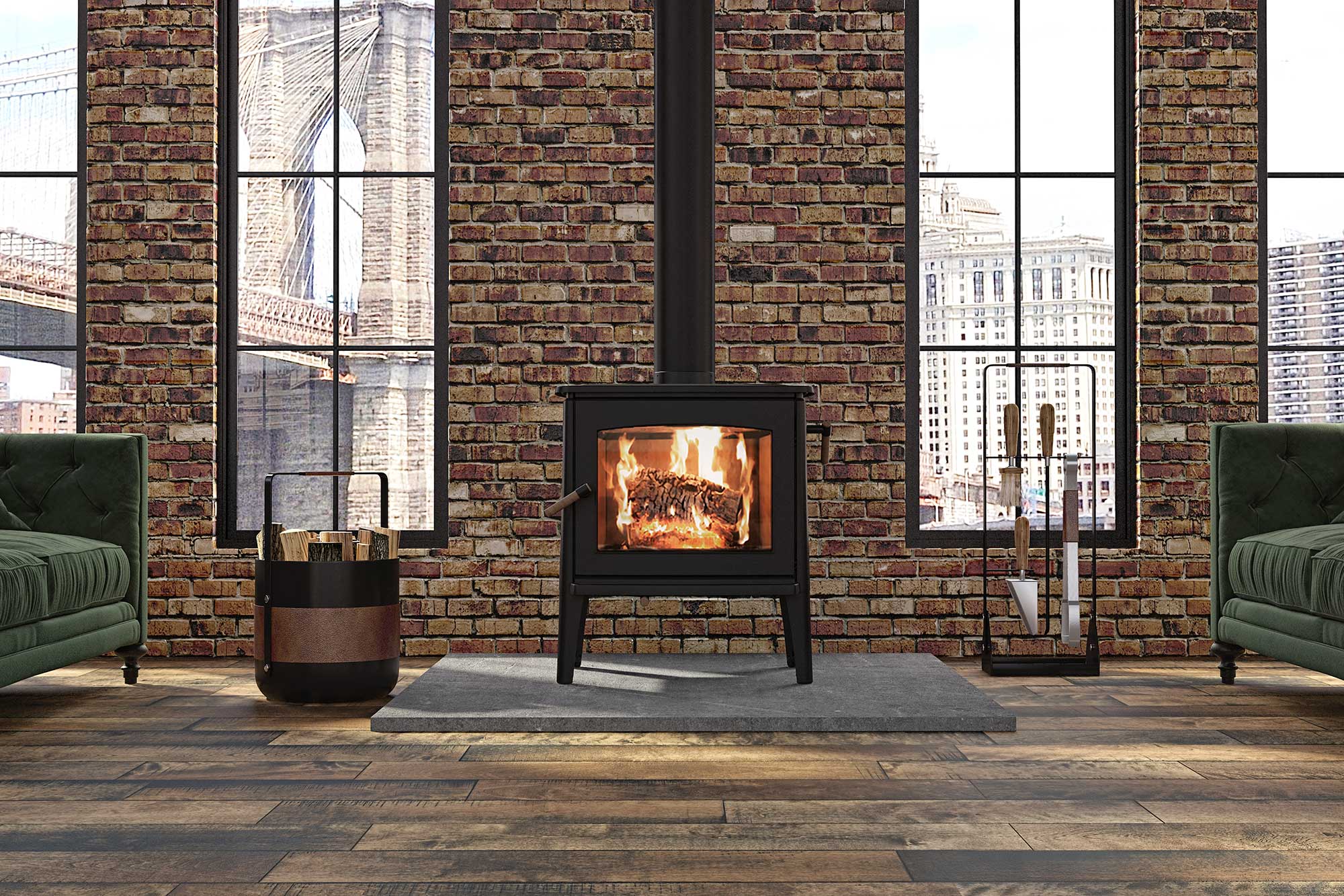 Ambiance Fireplaces Hipster 20 Wood Stove - Image 2