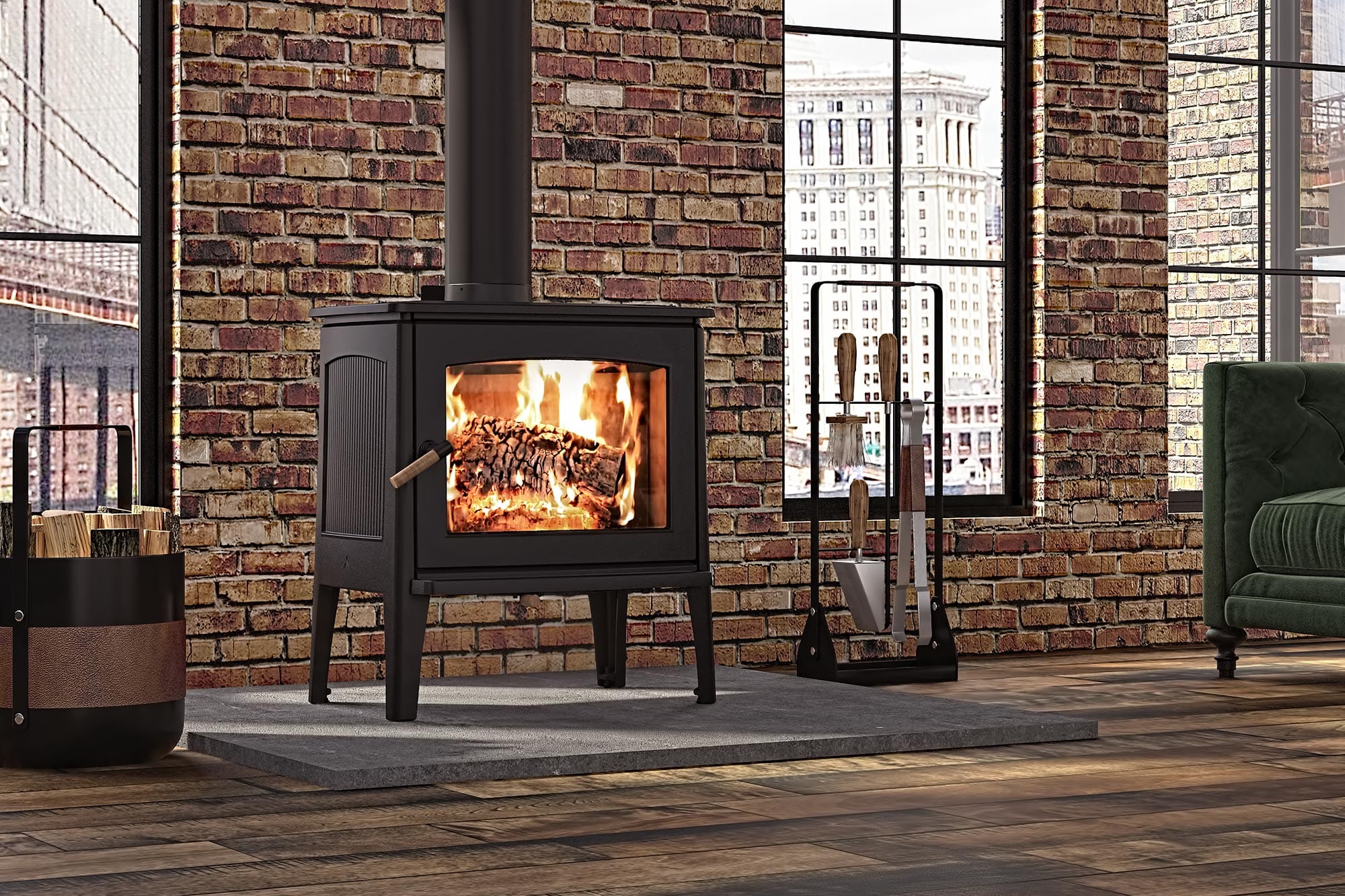 Ambiance Fireplaces Hipster 20 Wood Stove - Image 4