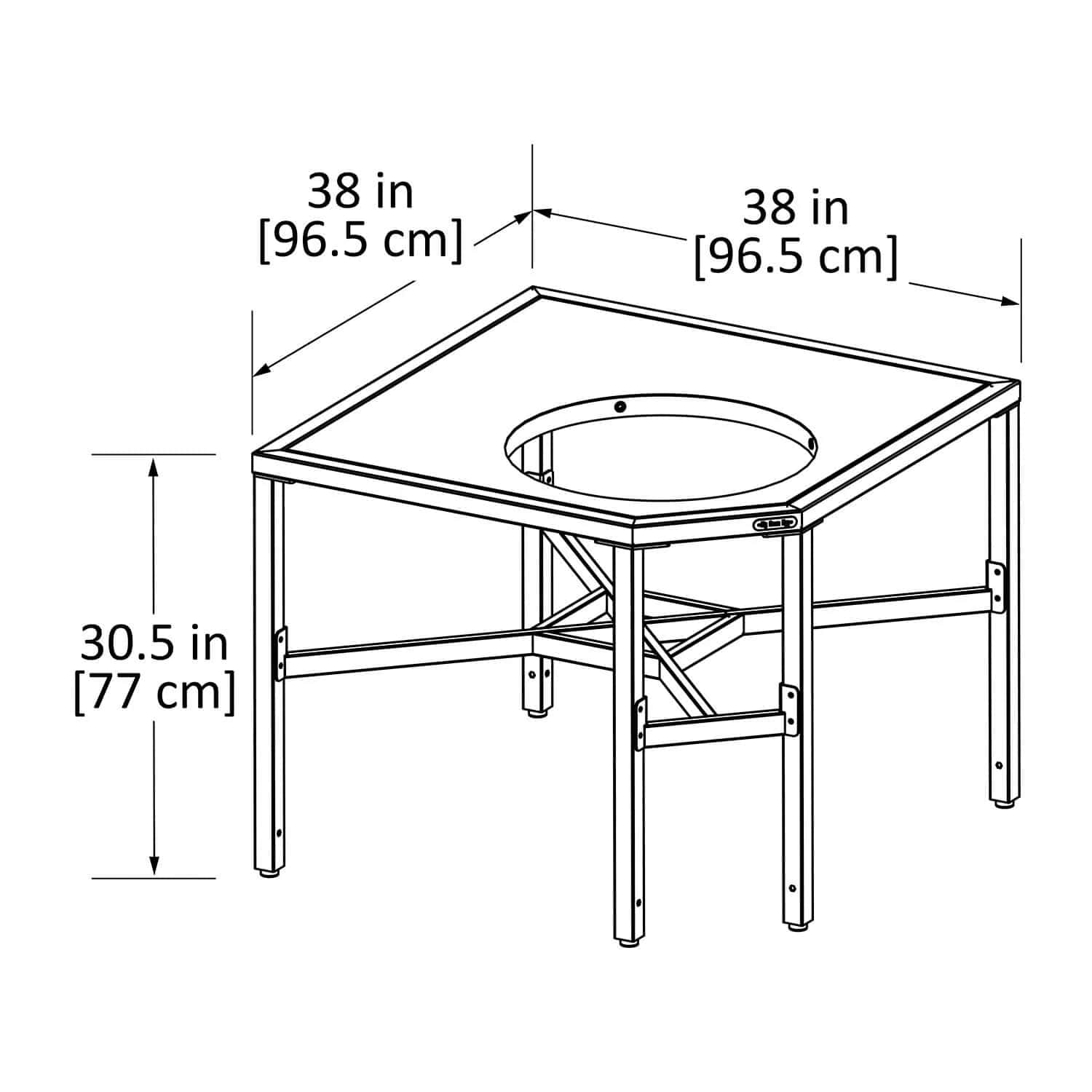 Big Green Egg Modular Nest Corner Unit (Large) - 128775 - Image 6