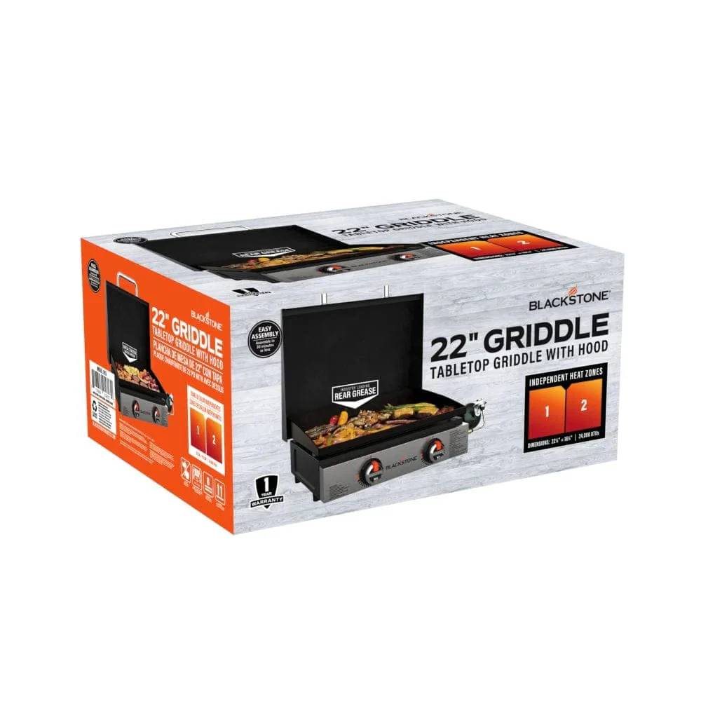 Blackstone 22" Tabletop Griddle (with Hood) - Image 7
