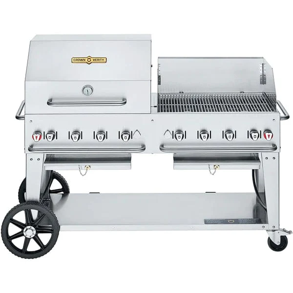 Crown Verity 60" Mobile Gas Grill with Dome & Windguard Package (50/100lb Tanks Only)