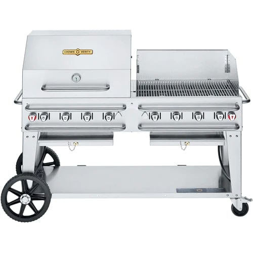 Crown Verity 60" Rental Gas Grill with Dome & Windguard Package