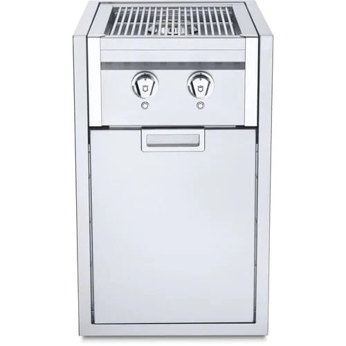 Crown Verity Infinite Built-In Gas Dual Side Burner with Cabinet and Light Package