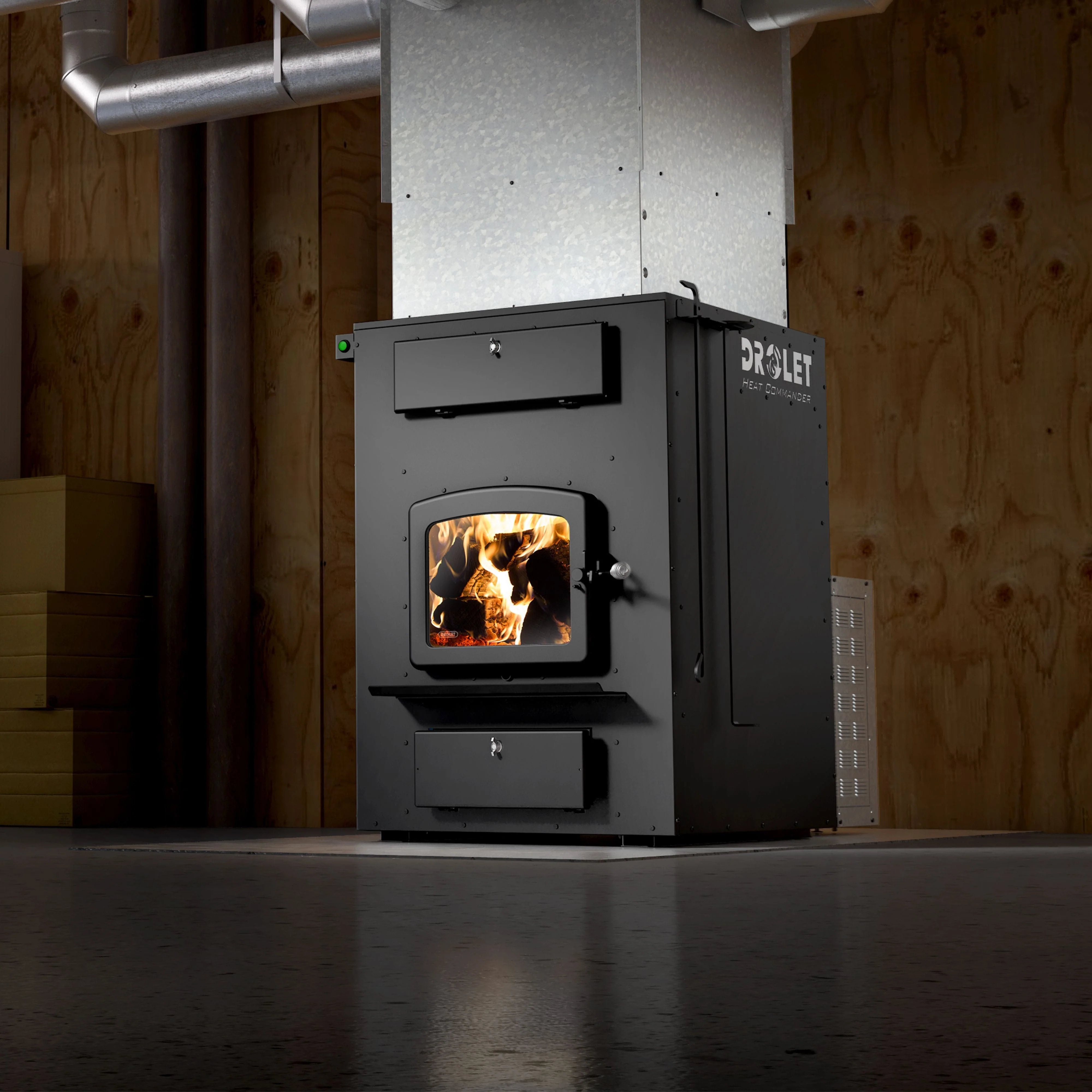 Drolet Heat Commander II Wood Furnace - Image 5