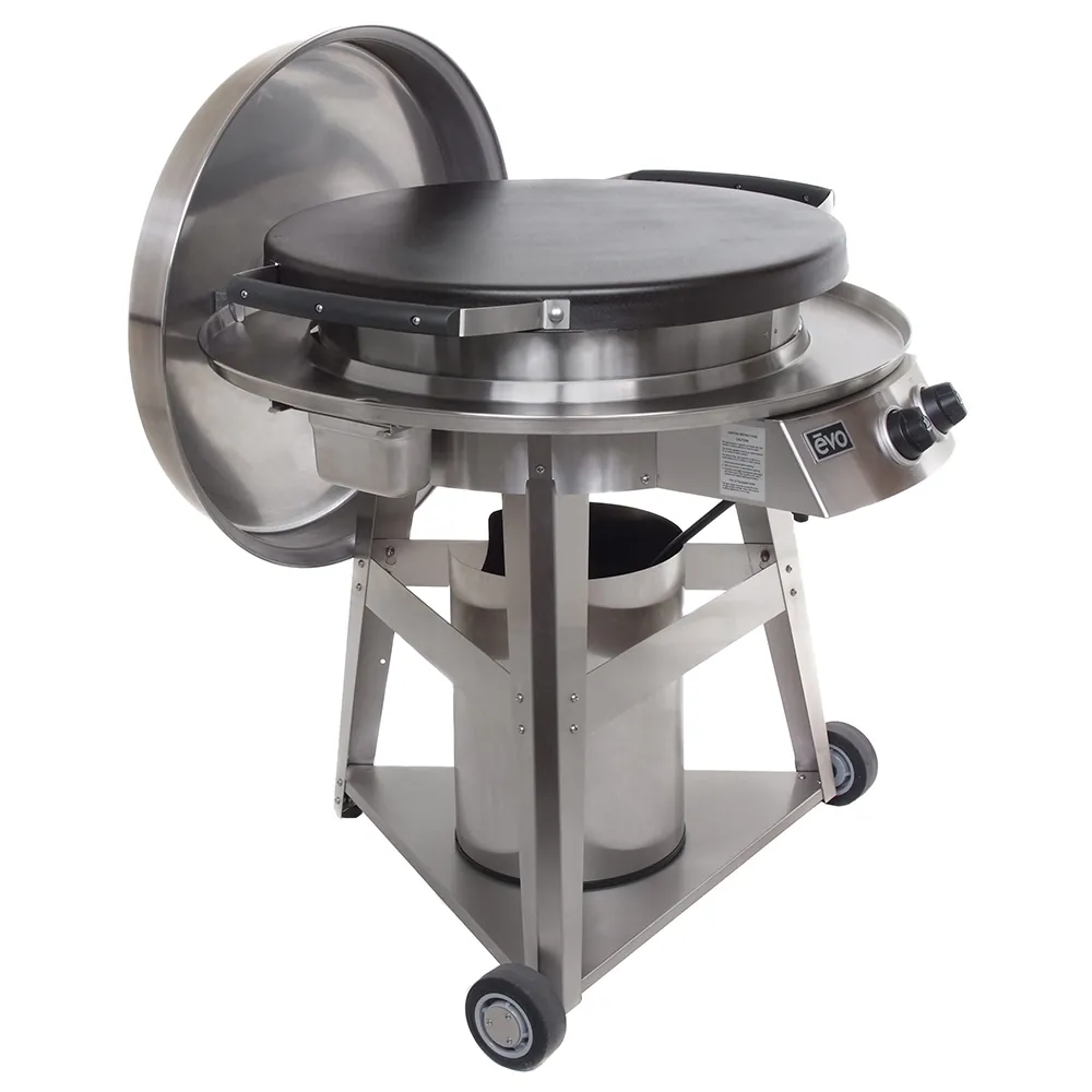 EVO Grills Professional Wheeled Cart Flattop Griddle (Ceramic Clad Coating) - Image 2