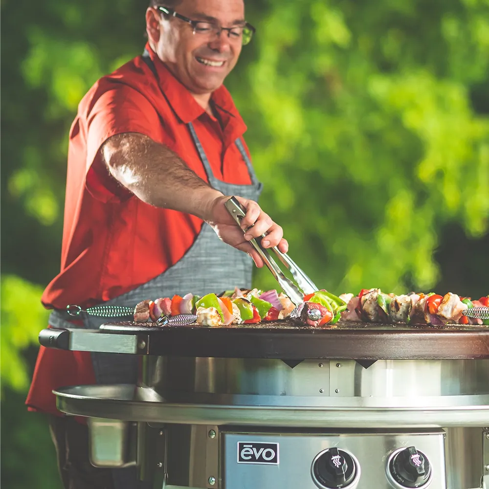 EVO Grills Professional Wheeled Cart Flattop Griddle (Ceramic Clad Coating) - Image 3