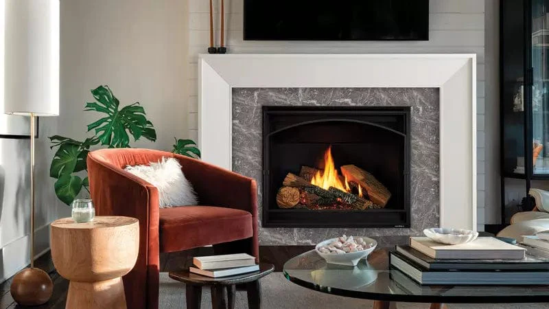 Heat & Glo 8KL 42" Gas Fireplace (Tranquil Greige Refractory) - Image 3