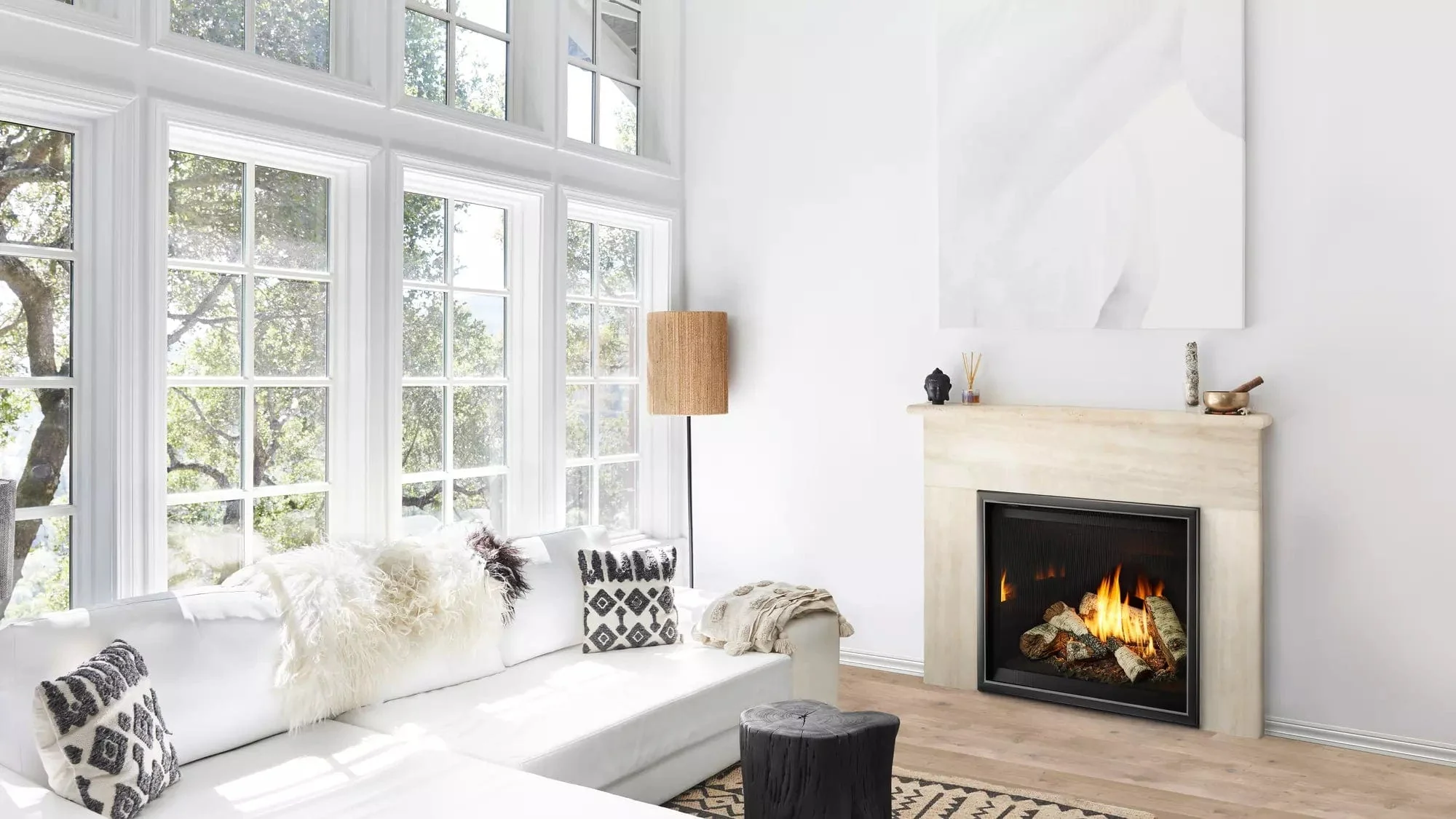 Heat & Glo 8KL 42" Gas Fireplace (Tranquil Greige Refractory) - Image 4
