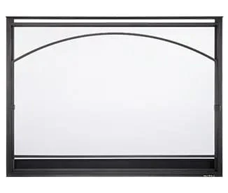 Heat & Glo Chapel Arched Overlap Front (Black) - CHAPEL-6-BK
