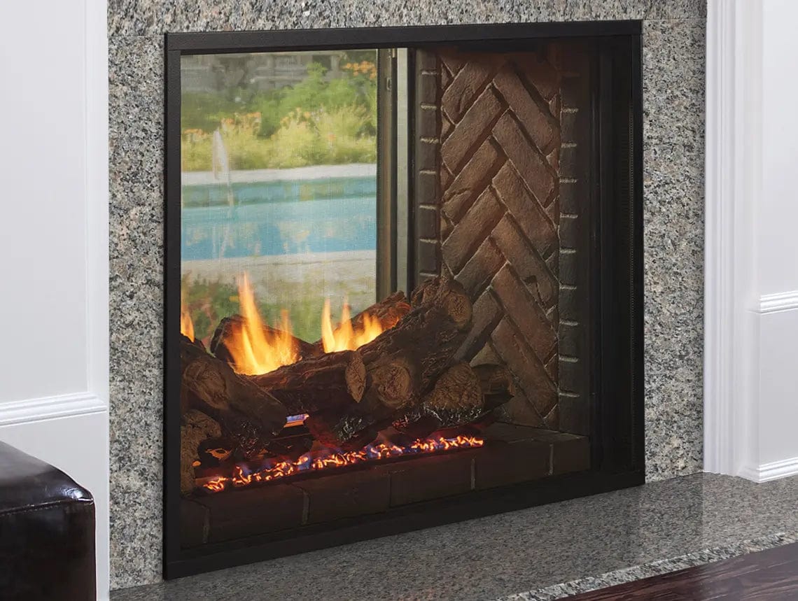 Heat & Glo Fortress Indoor / Outdoor See-Through Gas Fireplace