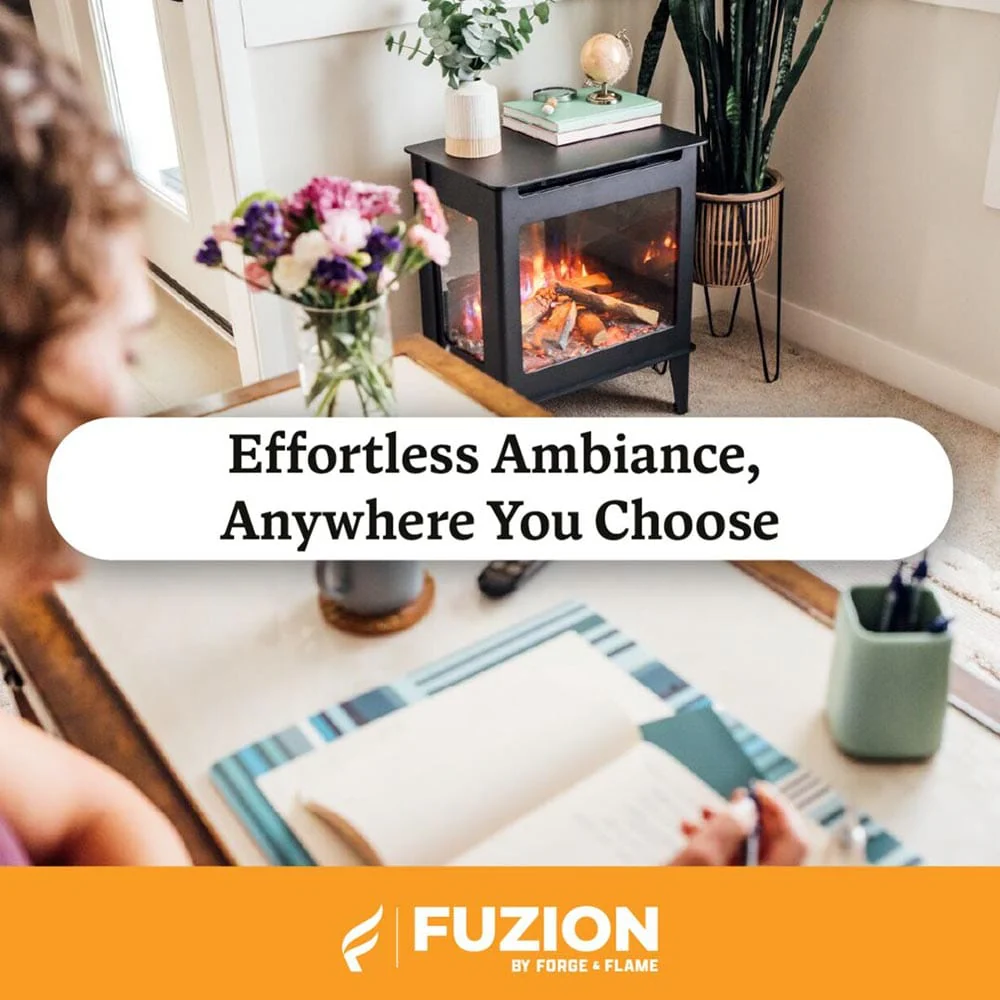 Heat & Glo Fuzion Multi-Sided Electric Fireplace Stove Heater - Image 10
