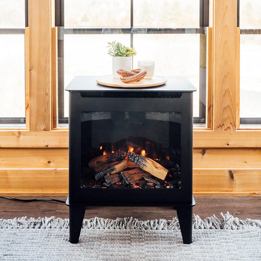 Heat & Glo Fuzion Multi-Sided Electric Fireplace Stove Heater - Image 5