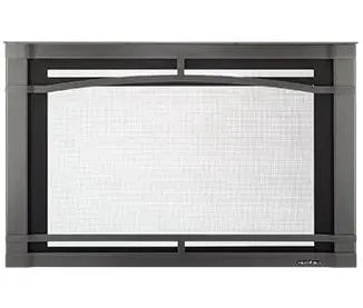 Heat & Glo Halston arched 35" screen front - Black - HARC-MI35-BK