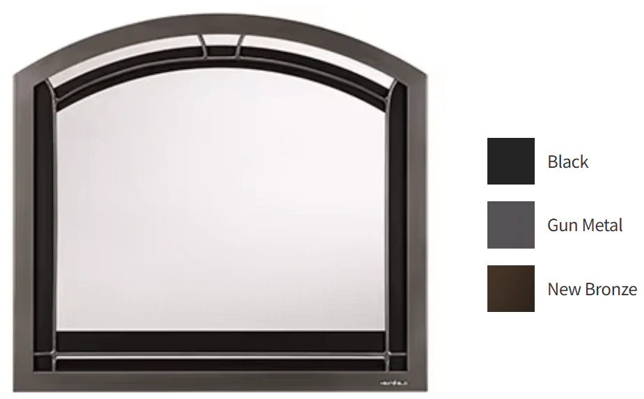 Heat & Glo Iron Age Front (36" Gun Metal) - IA-C36-GM