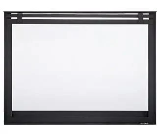 Heat & Glo Loft Barn Door Overlap Front (Black) - LOFT-8-BK