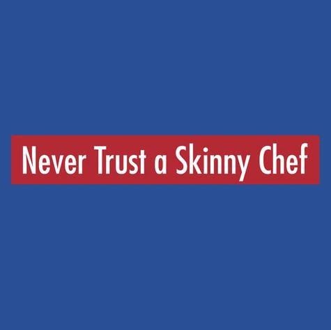 LA Imprints Attitude Apron - Never Trust a Skinny Chef - Image 3