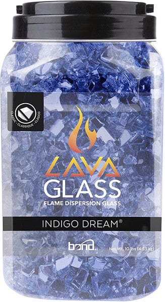 Linzel Distributing Blue Indigo Dream 1/4" Reflective Lava Glass 10 lb Jar - BM/50689 - Image 2