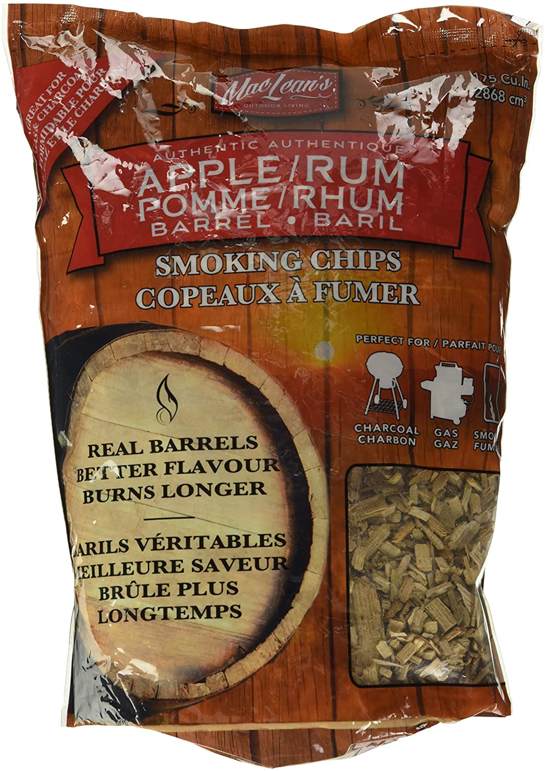 MacLean's Smoking Chips (Apple/Rum - 2lb.) - CB-210AR-CP