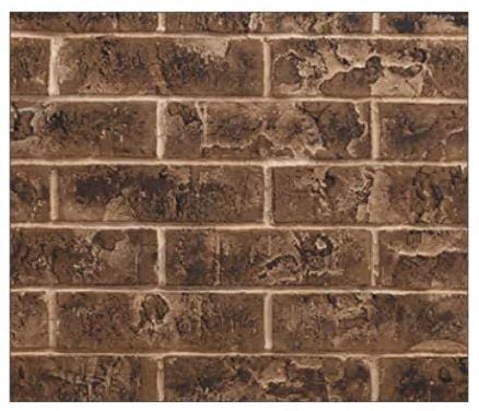 Majestic Tavern Brown Traditional 35" Brick Interior Panels (Ruby Insert 35") - BRICKMI35TB