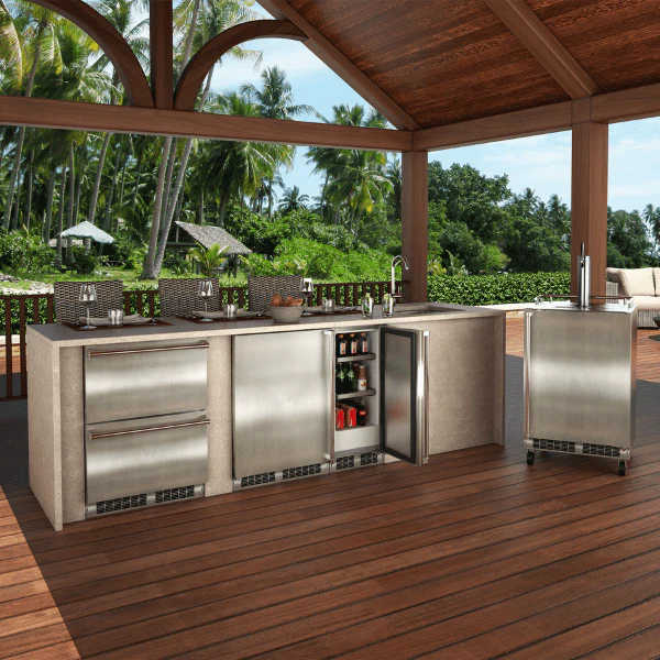 Marvel 24" Outdoor Built-in Refrigerator w/ Door Storage & MAXSTORE Bin - Image 6
