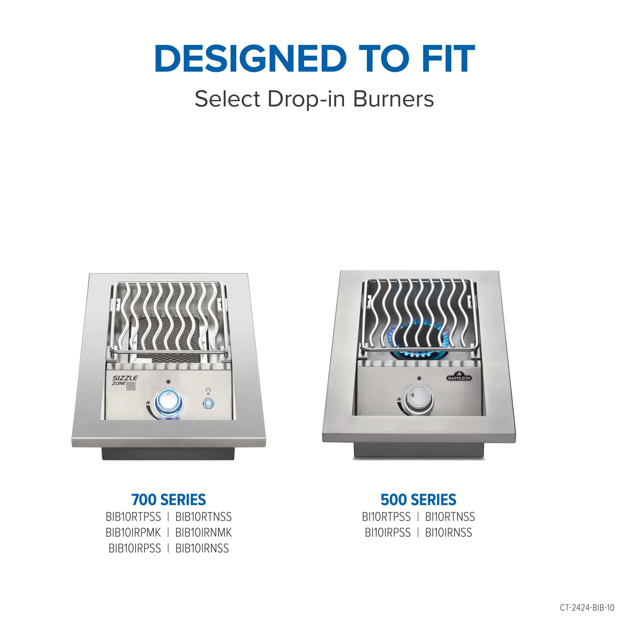 Napoleon OASIS 24" x 24" Stainless Steel Countertop (10" Burner Cutout) - CT-2424-BIB10 - Image 5