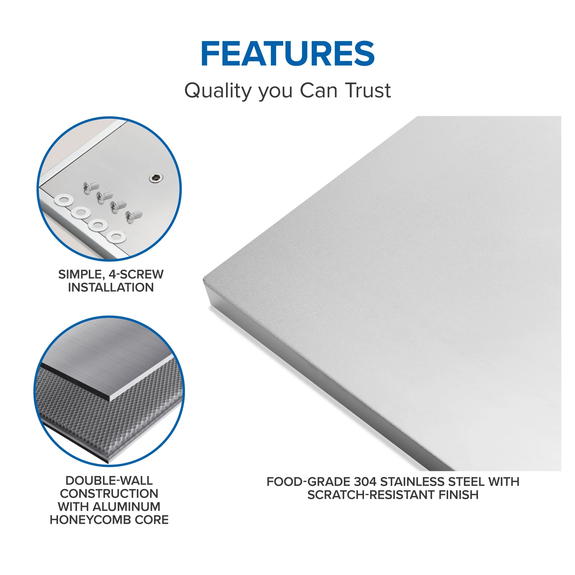 Napoleon OASIS 48" x 24" Stainless Steel Countertop (44" Grill Head) - CT-4824-UGC44 - Image 3
