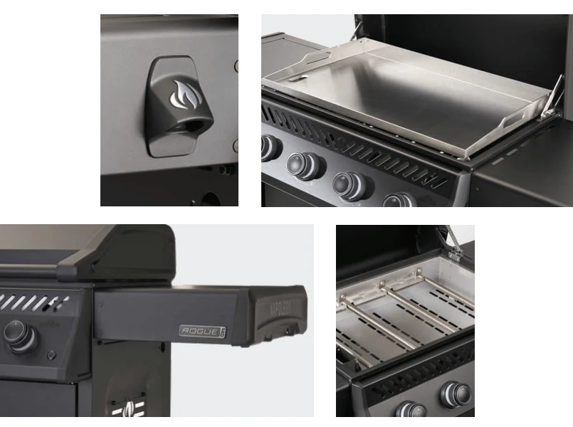 Napoleon Rogue PRO Phantom 30" Rust-Resistant Gas Griddle - Image 3