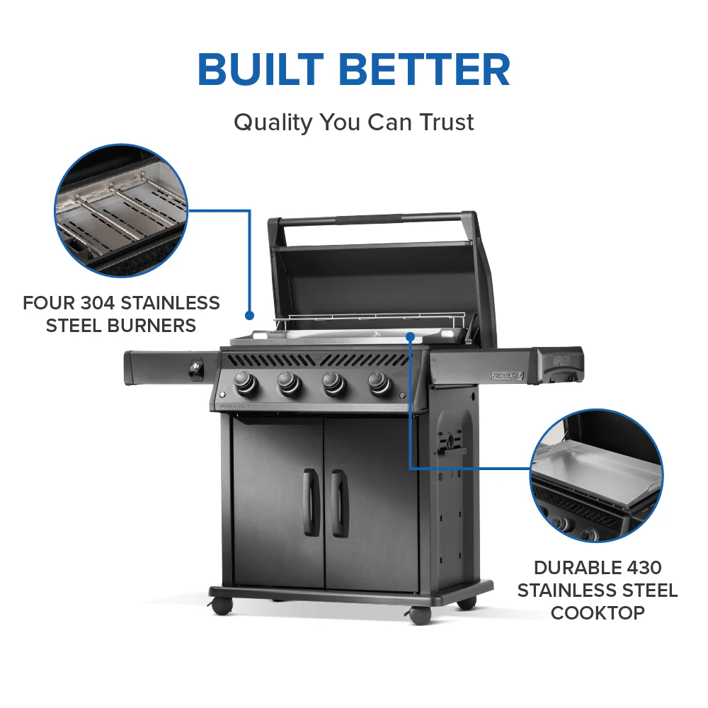Napoleon Rogue PRO Phantom 30" Rust-Resistant Gas Griddle - Image 9