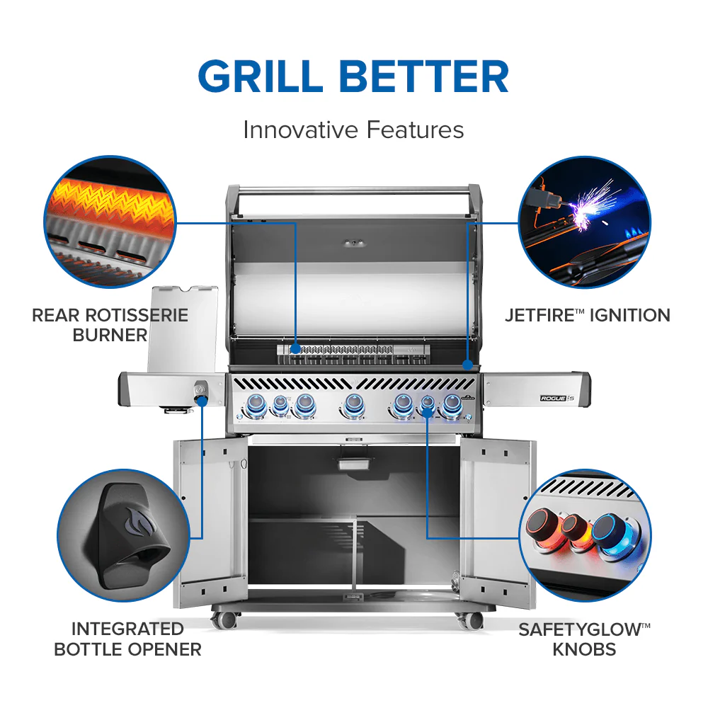 Napoleon Rogue PRO-S 625 RSIB Gas Grill (Stainless Steel) - RPS625RSIB-SS-2 - Image 13