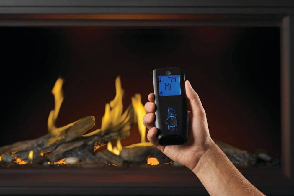 Napoleon Tall Linear Vector 62 Gas Fireplace w/ Luminous Logs - Image 6