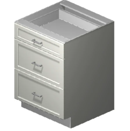 Precise Design Cabinetry - 3 drawer cabinet (27")