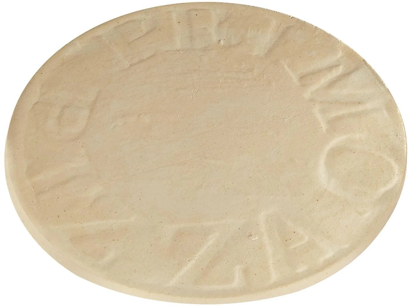 Primo 16" Natural Finish Ceramic Baking Stone for Oval LG 300/XL 400 and Kamado Round Grills - PG00348