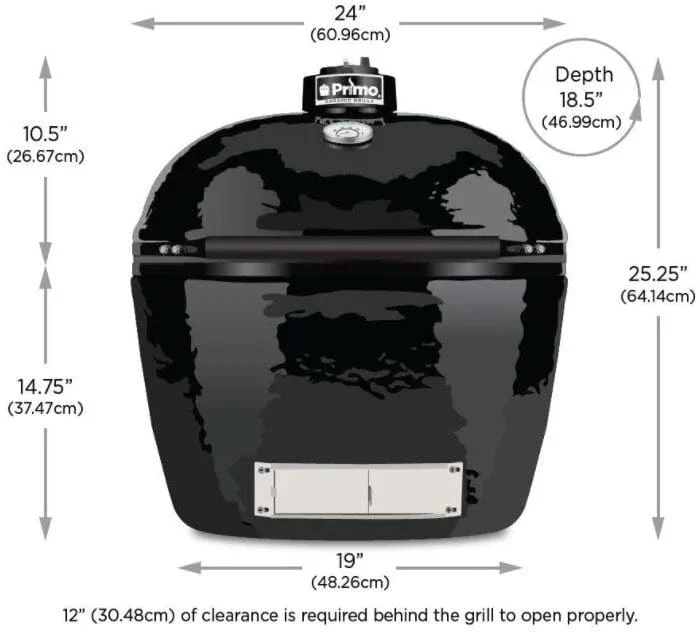 Primo 24" Oval Large Ceramic Kamado Egg Charcoal Grill - Image 2