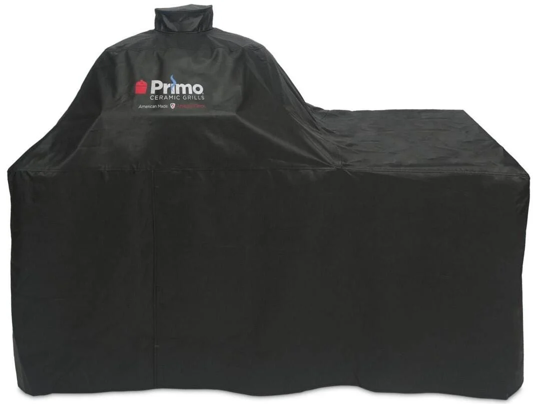 Primo Grill Cover for Oval JR 200 and LG 300 Grills with Countertop Table - PG00423